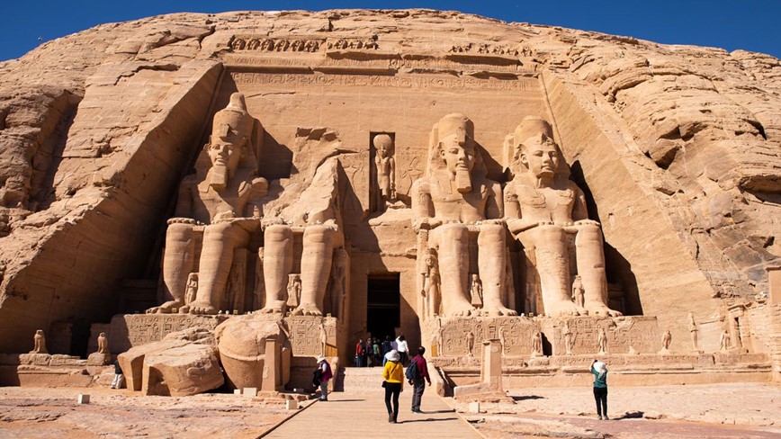ANCORA, Egypt, chrám v Abu Simbel