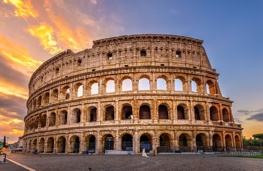 ANCORA, Itálie, Colosseum v Římě